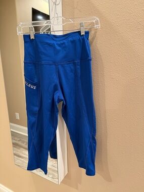 Royal Blue Athletic Capri Leggings
